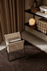 Ferm Living Herman magazine stand accessory in black, modern design with open slots for organizing magazines and newspapers.