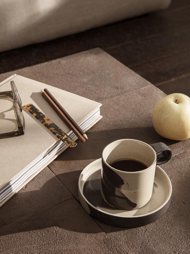 Inlay Cup with Saucer by Ferm Living