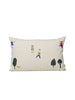 Natural-colored The Park Cushion by Ferm Living, soft textile accessory with textured fabric, perfect for sofa or chair decor.