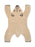 Ferm Living kids animal tufted polar bear rug featuring soft, plush texture and detailed polar bear design for children's room decor.