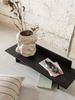 Black Oblique Bench by Ferm Living, modern seating with sleek design, showcasing the stylish and minimalist furniture piece.