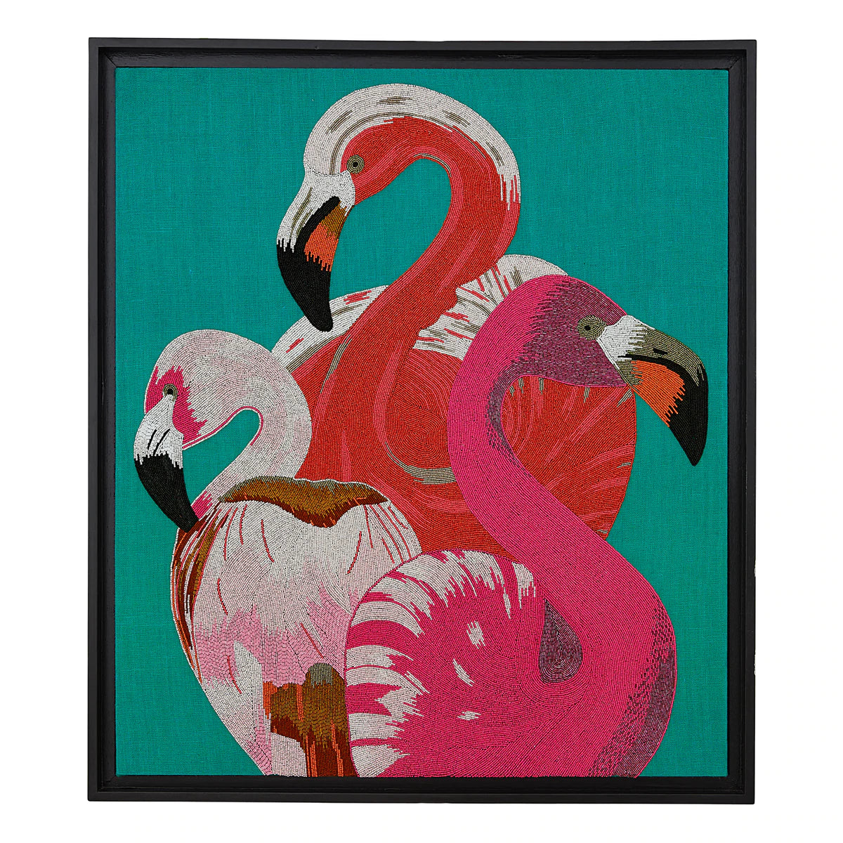 Flamingo Beaded Wall Art by Jonathan Adler