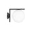 Black IC Lights ceiling and wall outdoor lighting fixture by Flos, modern design for exterior illumination.