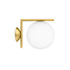 Black Flos IC Lights outdoor ceiling and wall lighting fixture, modern design suitable for exterior illumination.