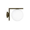 Black Flos IC Lights outdoor ceiling and wall lighting fixture, modern design for exterior illumination.