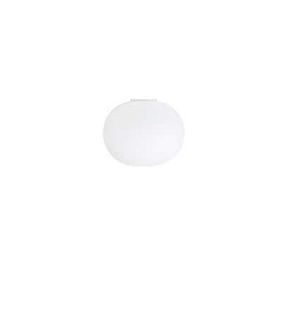 Glo-Ball Zero ceiling and wall lamp by Flos, modern lighting fixture with a sleek, spherical design for ambient illumination.