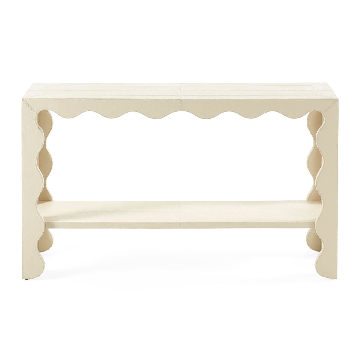 Flow Leather Console by Jonathan Adler