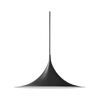 Black Gubi Semi Pendant lighting fixture with a matte finish, featuring a sleek, modern design and 30 cm diameter.