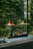 Black Gubi Semi Pendant lighting fixture with a sleek, matte finish, featuring a small 30 cm diameter design.