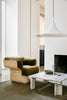 Black Gubi Semi Pendant lighting fixture with a matte finish, featuring a sleek, modern design and a 30 cm diameter.