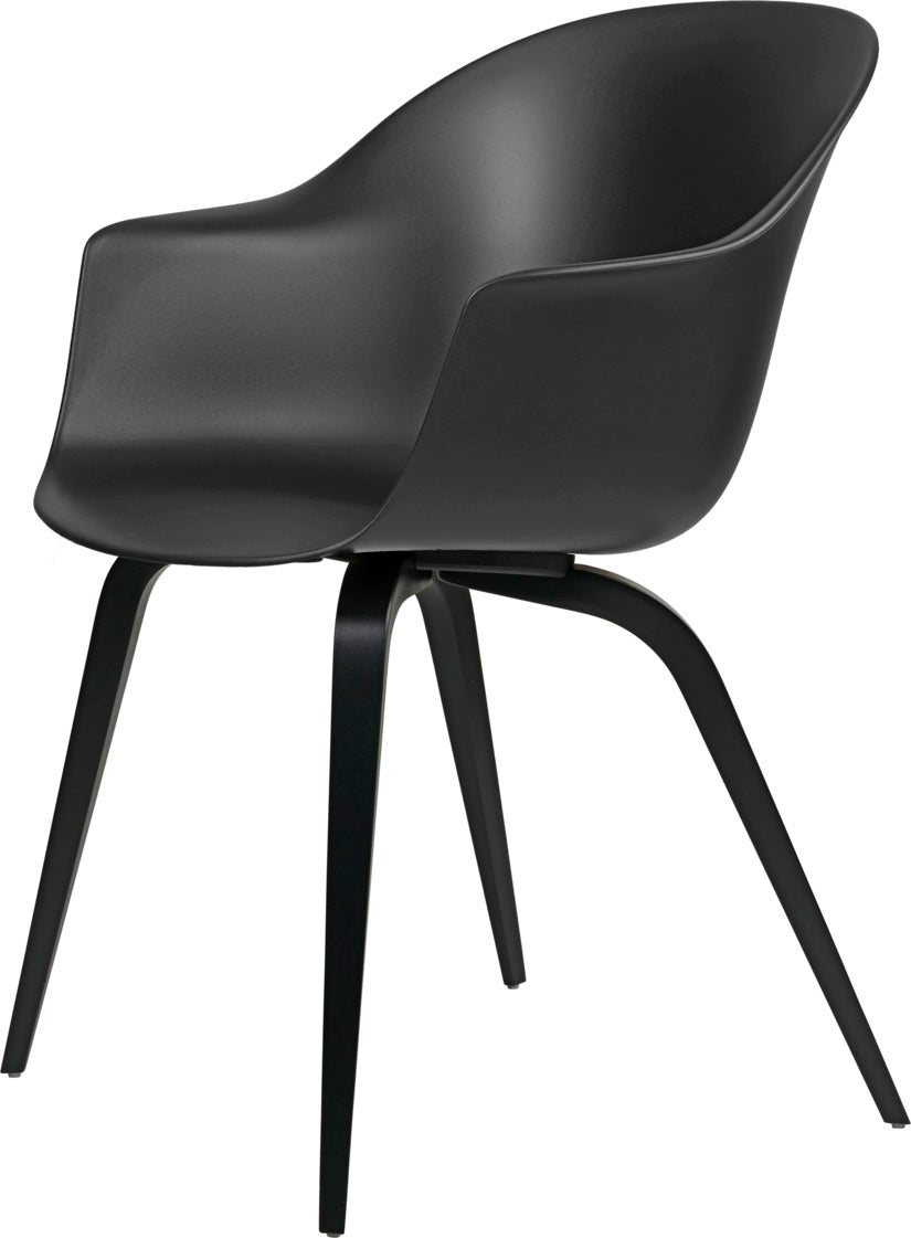 Bat Dining Chair - Un-Upholstered - Wood Base by Gubi