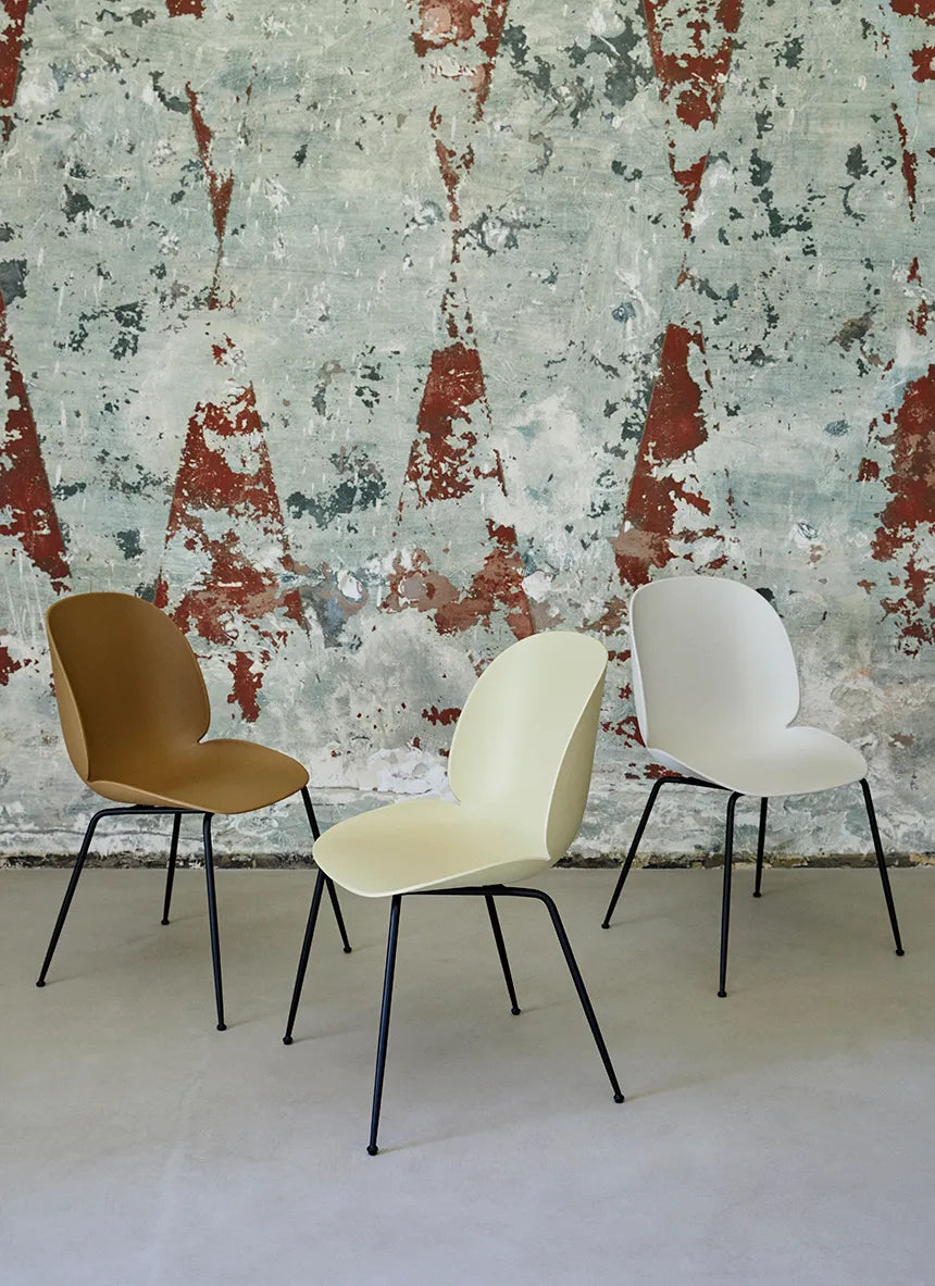 Beetle Dining Chair - Un-Upholstered - Conic Base by Gubi