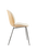 Chaise de salle à manger Beetle - Tissu à l'avant - Piètement conique - Coque plaquée par Gubi