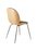 Chaise de salle à manger Beetle - Tissu à l'avant - Piètement conique - Coque plaquée par Gubi