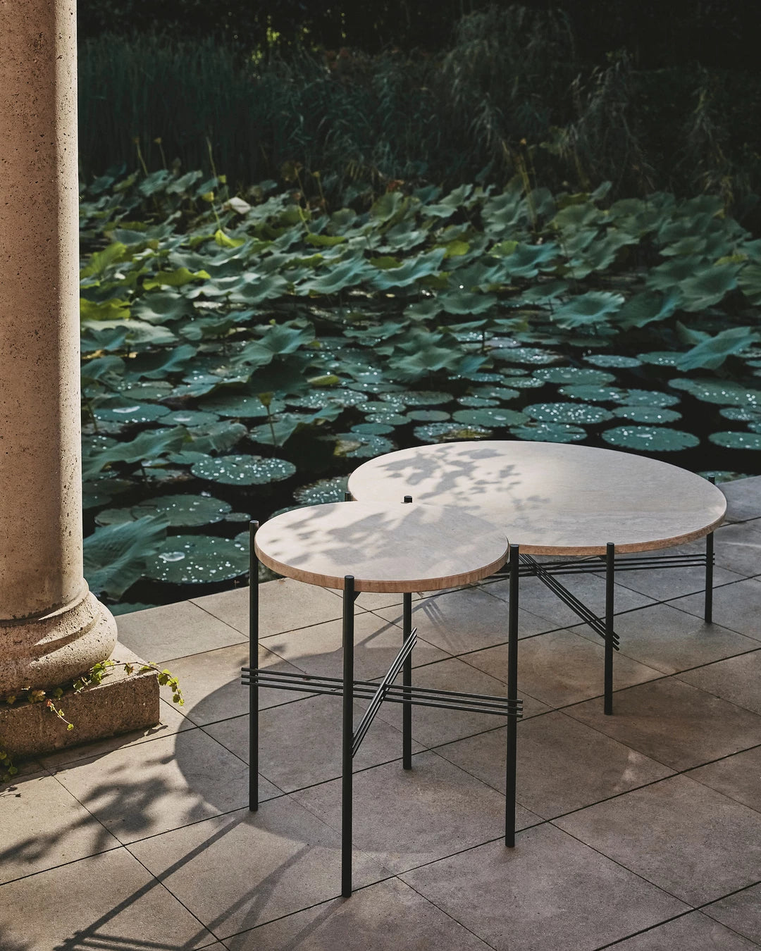 Table d'appoint d'extérieur TS - Ronde par Gubi