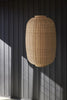 Chand Ceiling Light Oval - Natural/Black by Hübsch