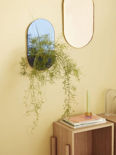 View Wall Mirror Oval by Hübsch