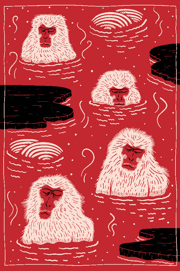 Indigo Macaque Rug by Moooi Carpets