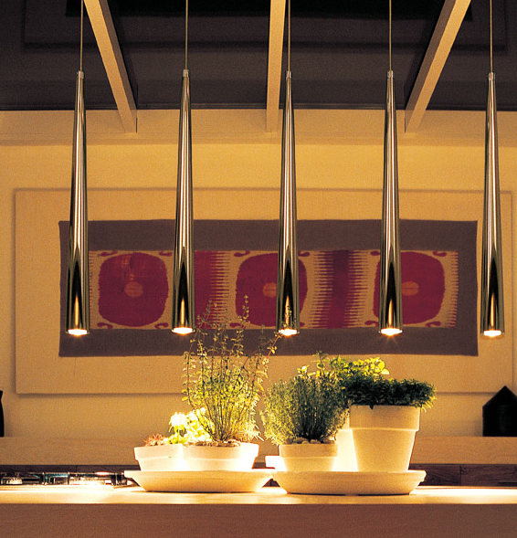 White IO Suspension Light from Itama's Lighting Series, featuring sleek modern design and minimalist pendant style.