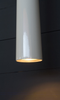 White IO Suspension Light from Itama's Lighting Series featuring a sleek, modern design for contemporary interiors.