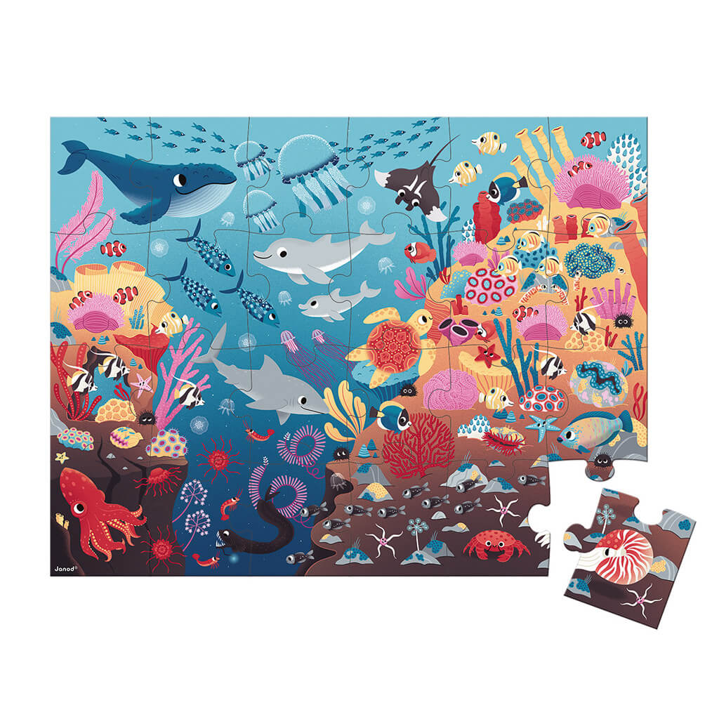 24 Pc Puzzle - Magic Ocean by Janod