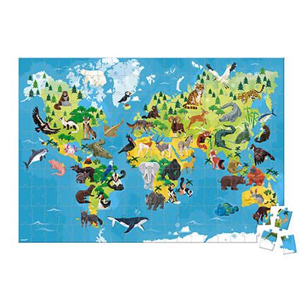 200 pc 3D Educational Puzzle Endangered Animals by Janod