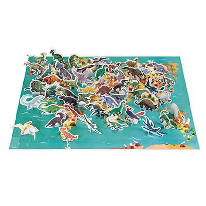 200 pc 3D Educational Puzzle The Dinosaurs by Janod