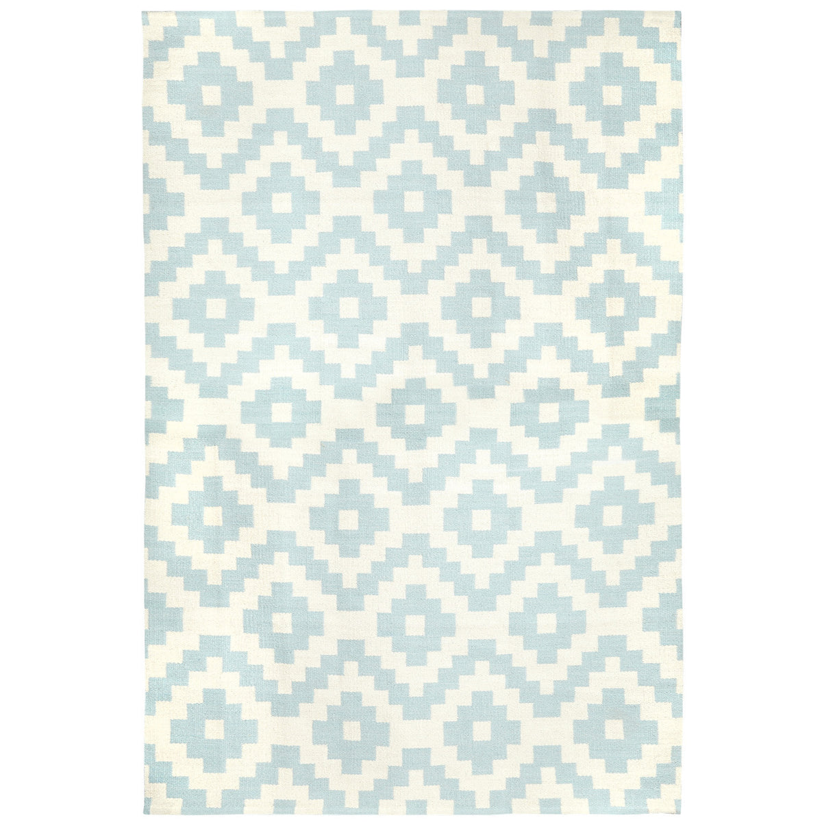 Blue Pierre Reversible Peruvian Llama Flat Weave Rug by Jonathan Adler