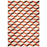 Tapis Lorenzo Lama Péruvien Réversible en Tissage Plat Orange par Jonathan Adler