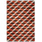 Tapis Lorenzo Lama Péruvien Réversible en Tissage Plat Orange par Jonathan Adler