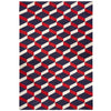 Red Lorenzo Reversible Peruvian Llama Flat Weave Rug by Jonathan Adler