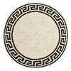 Tapis Rond Greek Key Border par Jonathan Adler