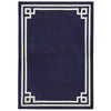 Natural/Navy Philippe Reversible Peruvian Llama Flat Weave Rug by Jonathan Adler