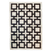 Jonathan Adler Nixon reversible rug, black and patterned, accessory for home decor, showcasing its reversible design and stylish pattern.