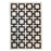 Jonathan Adler Nixon reversible rug, black and patterned, accessory for home decor, showcasing its reversible design and stylish pattern.