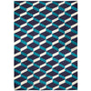 Blue Lorenzo Reversible Peruvian Llama Flat Weave Rug by Jonathan Adler
