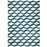 Blue Lorenzo Reversible Peruvian Llama Flat Weave Rug by Jonathan Adler