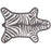 Reversible Zebra Bathmat by Jonathan Adler