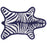 Reversible Zebra Bathmat by Jonathan Adler