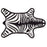 Reversible Zebra Bathmat by Jonathan Adler