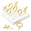 Brass Tic Tac Toe Set by Jonathan Adler