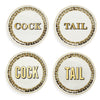 Dessous de verre Cock/Tail par Jonathan Adler