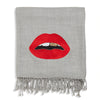 Lips Embellished Throw by Jonathan Adler