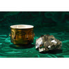 Jonathan Adler Muse D'Or ceramic candle accessory with a sleek, modern design, showcasing a glossy white finish.