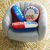 Prescription Prozac Throw Pillow by Jonathan Adler