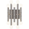 Jonathan Adler Meurice wall sconce with five antique brass arms, stylish lighting fixture for wall decor and ambient illumination.