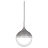 Small antique brass Rio pendant lamp by Jonathan Adler, showcasing modern lighting design with a sleek, stylish finish.