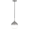 Small Rio Pendant Lamp by Jonathan Adler in antique brass, showcasing a stylish lighting fixture with a modern, sleek design.