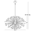 Small antique brass Sputnik chandelier by Jonathan Adler, featuring multiple light arms and modern mid-century style lighting.
