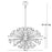 Small antique brass Sputnik chandelier by Jonathan Adler, featuring multiple light arms and modern mid-century style lighting.